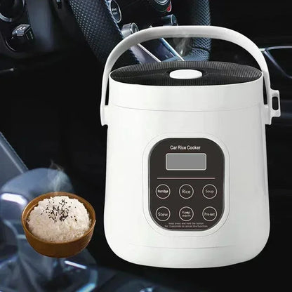 Car rice cooker 12v 24V 220V car home dual use self-driving portable rice cooker 24v truck smart rice cooker