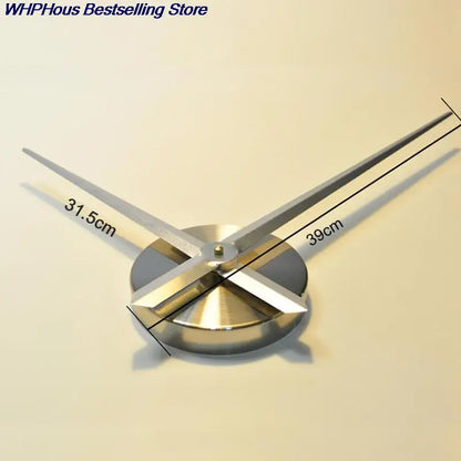 Big Size 3D Large Needles DIY Wall Clock