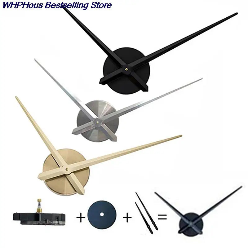 Big Size 3D Large Needles DIY Wall Clock