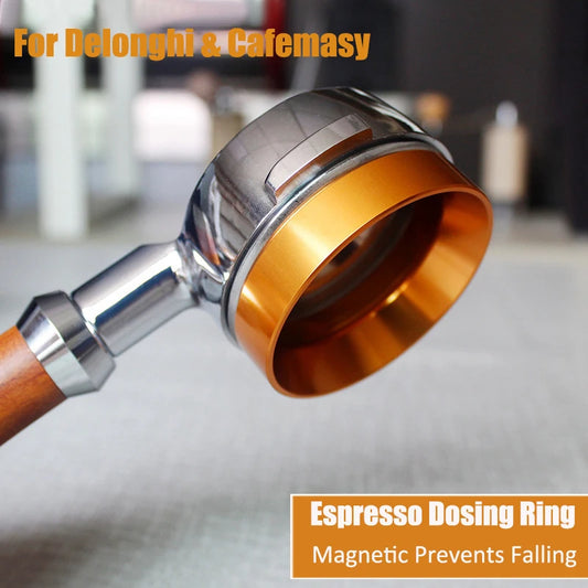 51/53/58mm Dosing Ring For Delonghi Brewing Coffee Powder Espresso Barista Tool Profilter Coffee Tamper