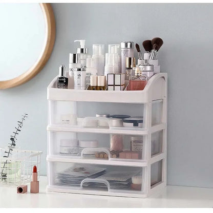 Makeup Organizer & Jewelry Storage Case – Multi-Function Cosmetic Box