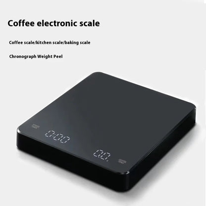 Hand brewed coffee electronic scale Home coffee bean electronic scale Italian timing weighing kitchen baking scale