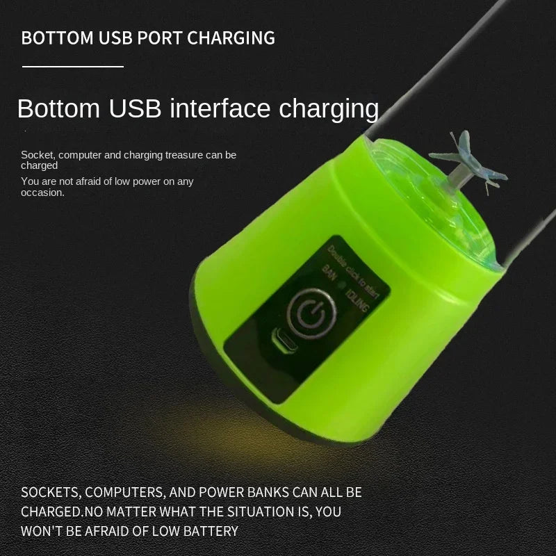 Portable Mini Electric Juicer - USB Rechargeable Juice Cup