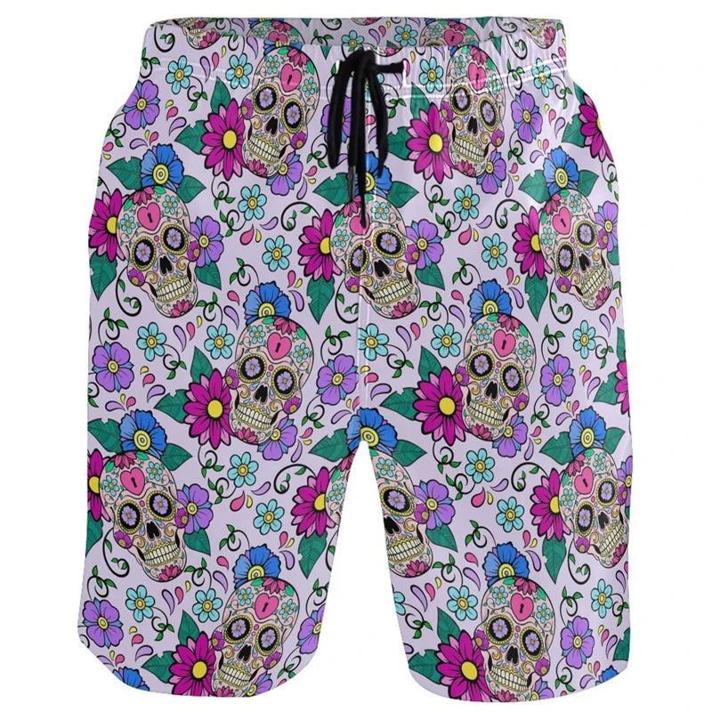 3D Print Animal Duck Beach Shorts - Men & Kids