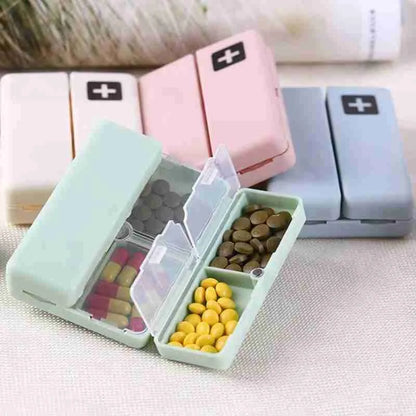 Compact Pill Box 7 DAYS Organizer  - Travel-Friendly, High-Quality Plastic