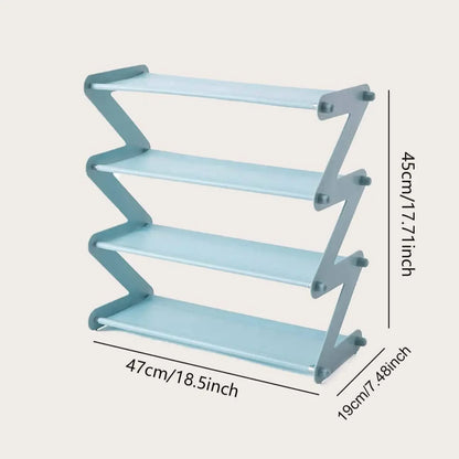 Household Simple Multi-Layer X-Shaped Shoe Rack – Space-Saving & Dust-Proof Storage Solution