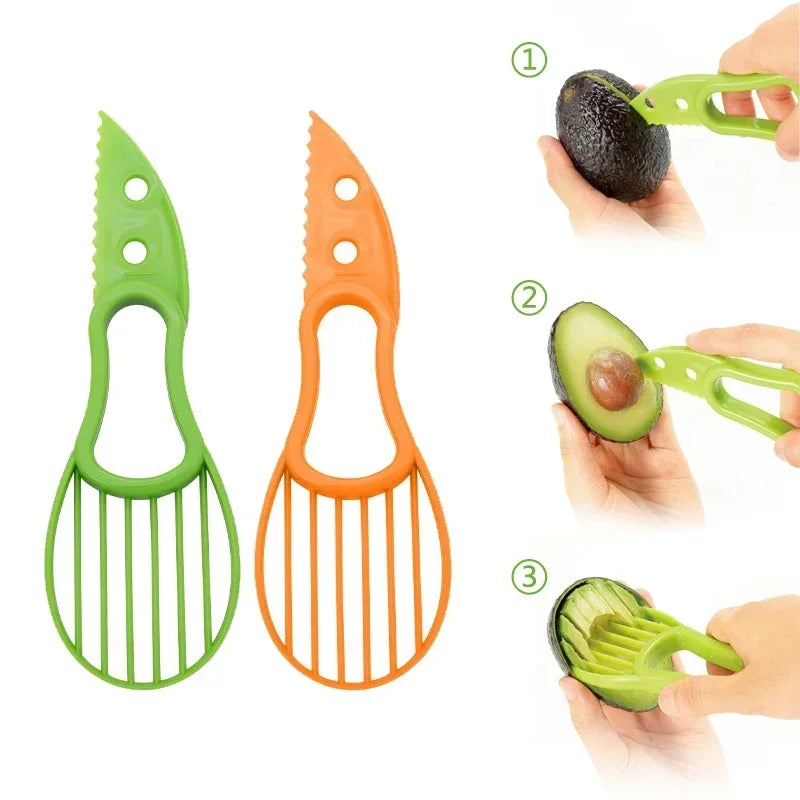 3-in-1 Avocado Slicer, Corer, and Peeler – The Ultimate Fruit Prep Tool