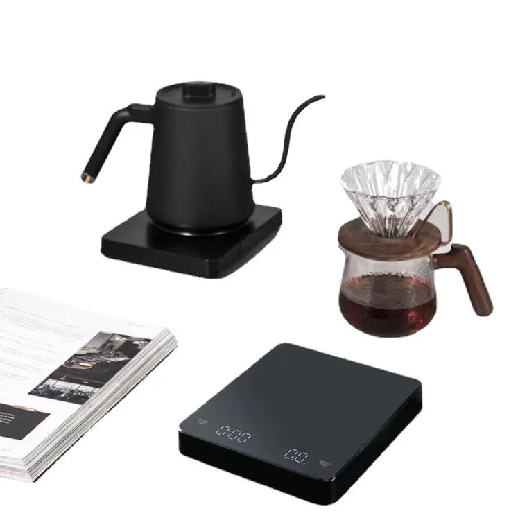 Hand brewed coffee electronic scale Home coffee bean electronic scale Italian timing weighing kitchen baking scale