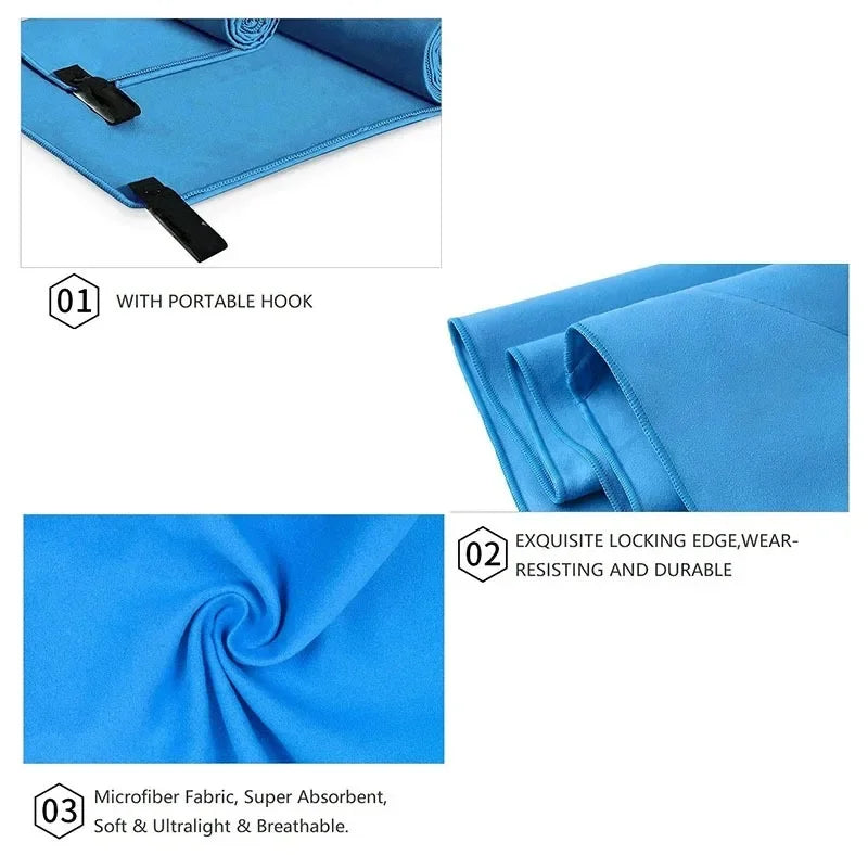 Quick-Dry Microfiber Towel - Ultimate Travel Companion