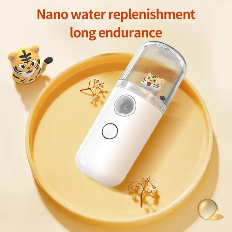 USB Rechargeable Nano Mist Sprayer – Portable Face & Body Moisturizer