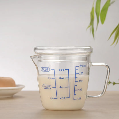 Coffee Measuring Cup with Scale High Temperature Resistance Kitchen Baking Milk Cup Large Capacity