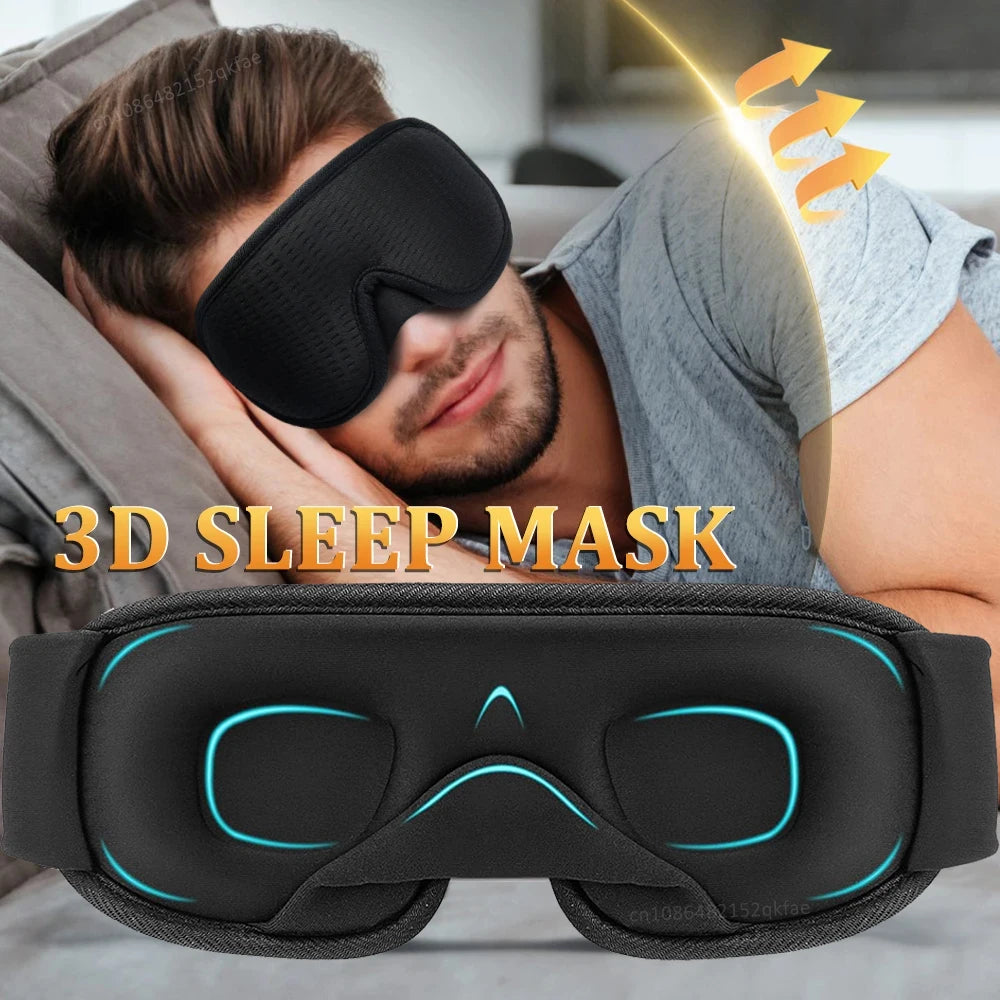 3D Sleeping Mask 100% Blockout-Soft-Breathable