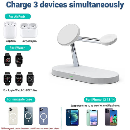 3-in-1 Wireless Charging Station for Apple Devices