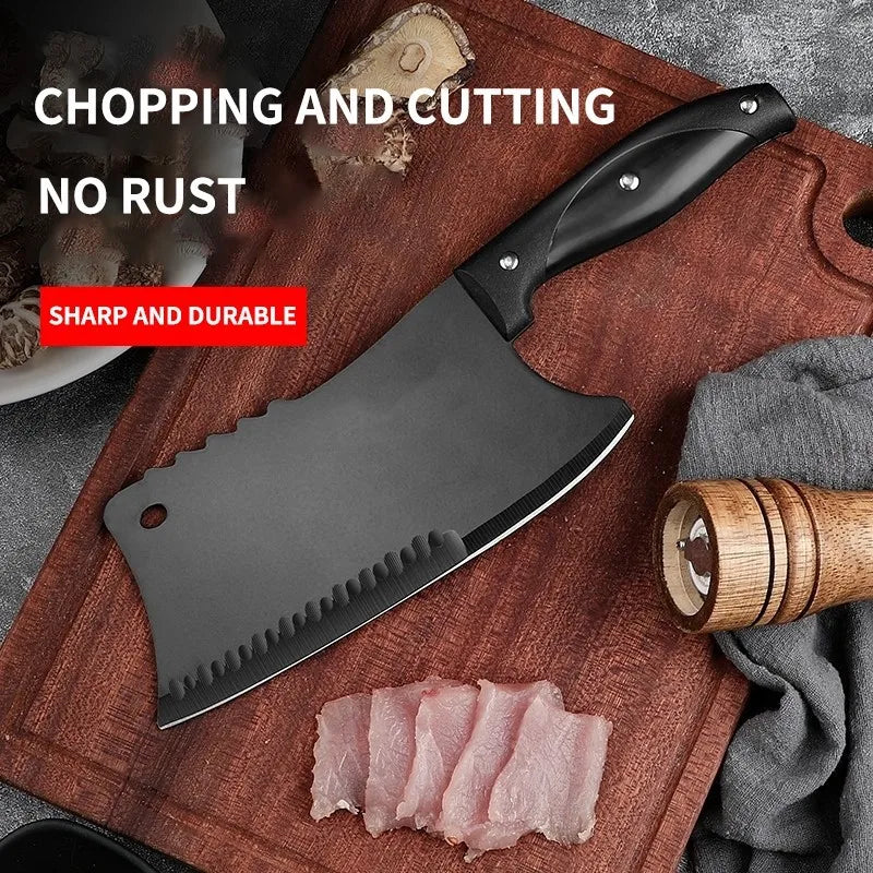 High Hardness Kitchen Chef Knife Bone Chopping Knife Meat Cleaver Chef Butcher Knives Fish Vegetables Slicing Butcher Cutter Dao