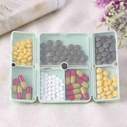 Compact Pill Box 7 DAYS Organizer  - Travel-Friendly, High-Quality Plastic