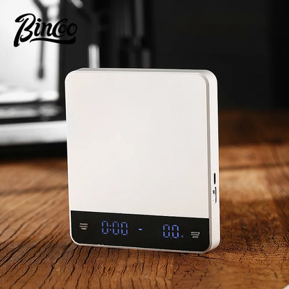 Bincoo Professional Coffee Scale Digital Scale Hand Brewing Automatic Timing Weighing Smart Charging Home Kitchen Small Baking