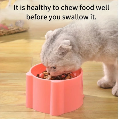 Cat and Dog Slow Food Bowl , Anti Choking, Anti Suffocation Neck Protection