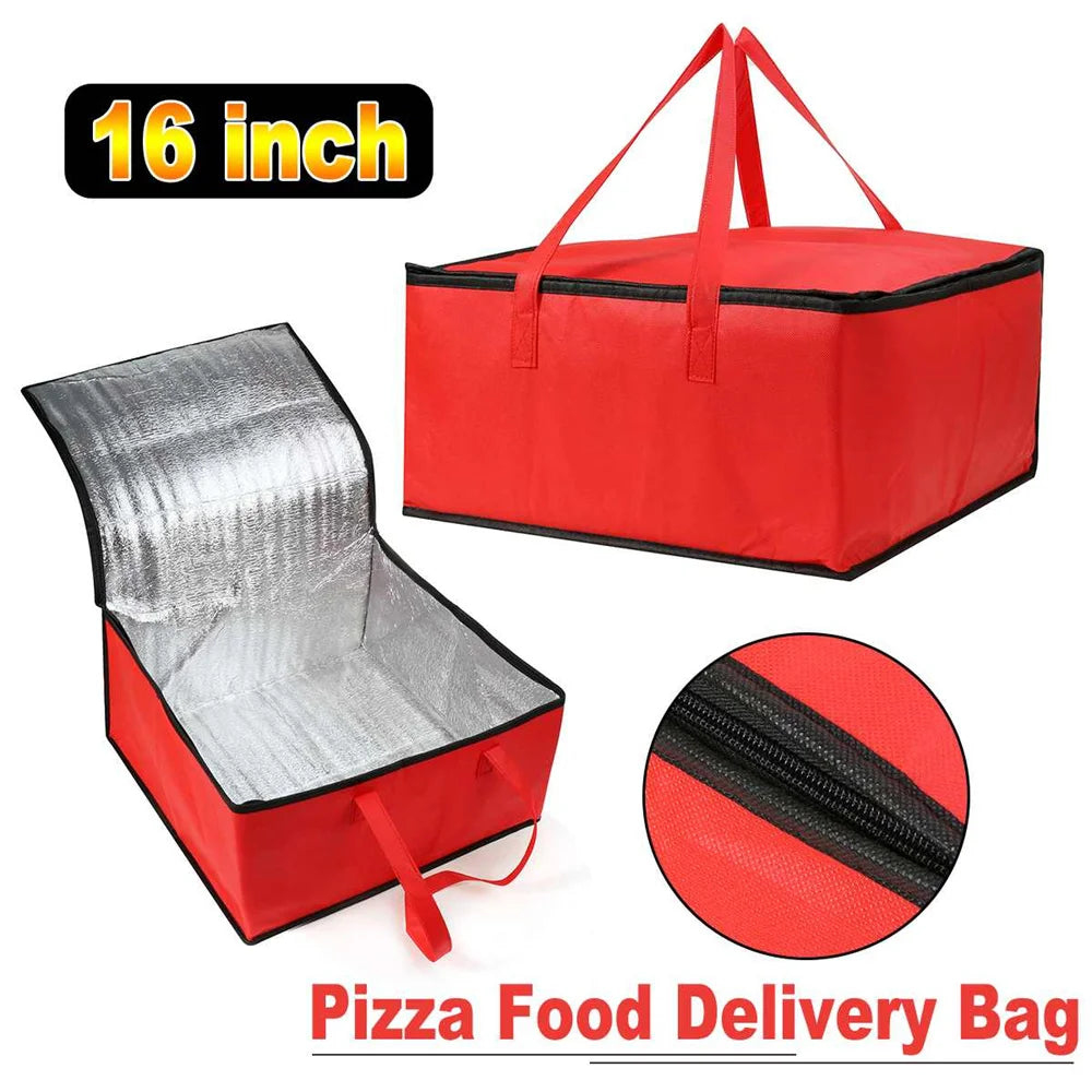 Waterproof Insulated Bag Cooler Bag Insulation Folding Picnic Portable Ice Pack Food Thermal Bag Food Delivery Bag Pizza