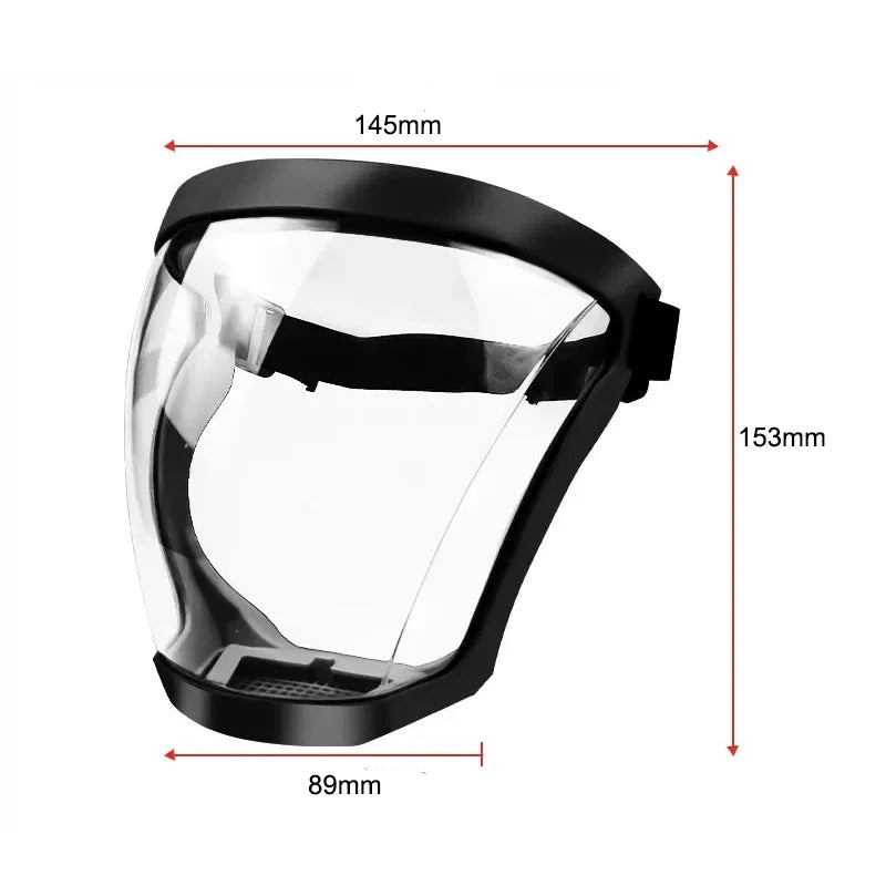 Protection Mask Transparent Facial Protector Face FaceMask Protective Outdoor Safety Mask Head Cover Work Protection Splashproof