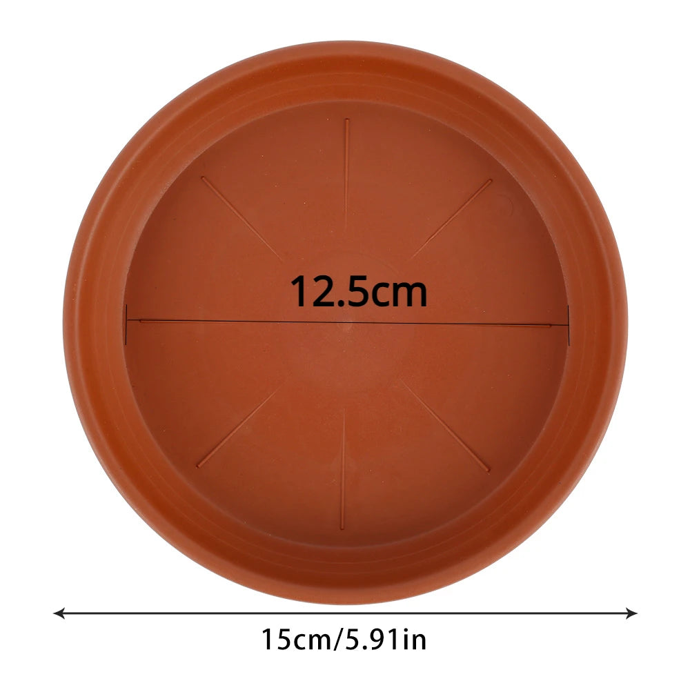 5Pcs New Durable Plant Saucer 15/25/30cm Plastic Round Drip Plant.