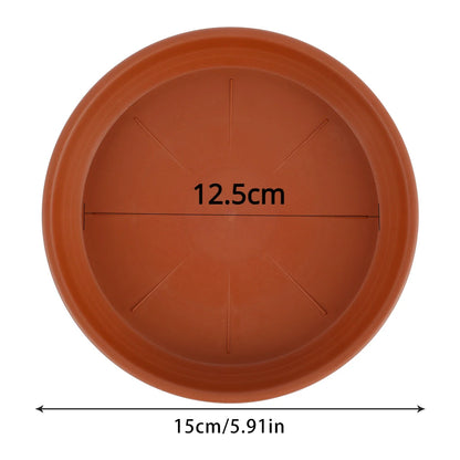 5Pcs New Durable Plant Saucer 15/25/30cm Plastic Round Drip Plant.