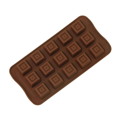 Classical Chocolate Mold Square Candy Gummy Ice Cube Tray Treats Keto Bombs Crayons Wax Melts Kitchen Accessories Baking Items