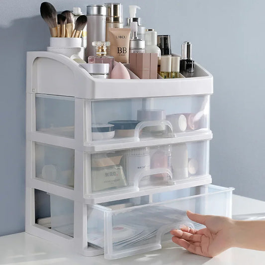 Makeup Organizer & Jewelry Storage Case – Multi-Function Cosmetic Box