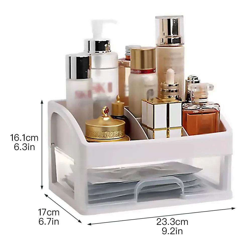 Makeup Organizer & Jewelry Storage Case – Multi-Function Cosmetic Box