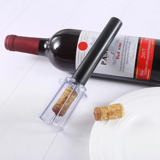 Air Pump Wine Bottle Opener - Plastic Tube Needle Pneumatic Bottle Corkscrew