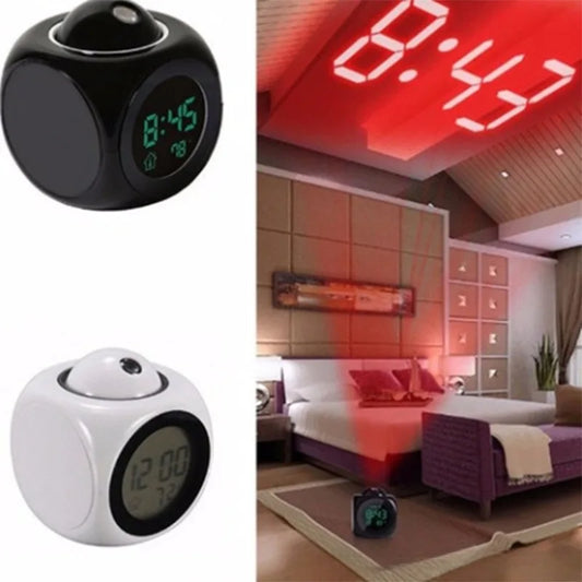 Projection Alarm Clock Ceiling Display Voice Multifunction Digital Temperature Display