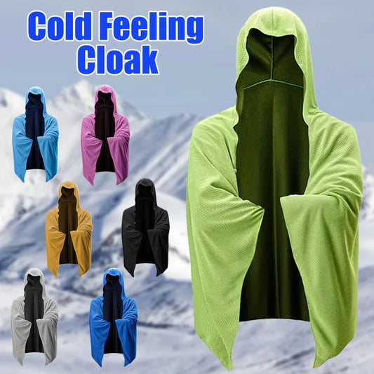 Quick drying towel hooded sweatshirt shawl