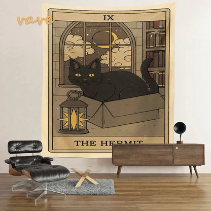 Cat Tarot Card Tapestry