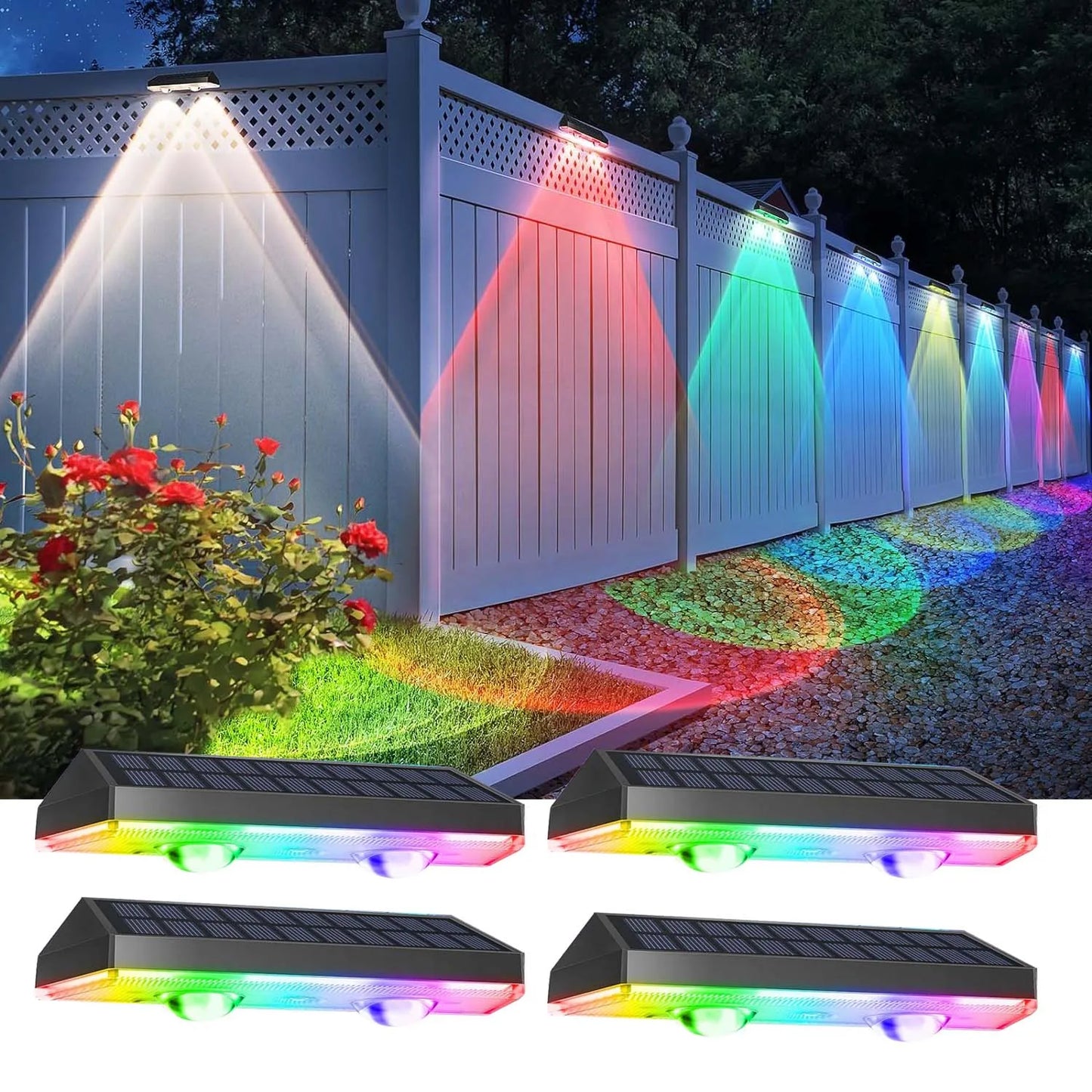 2/4pcs Crepow Solar Step Lights – Stylish and Durable Outdoor Lighting