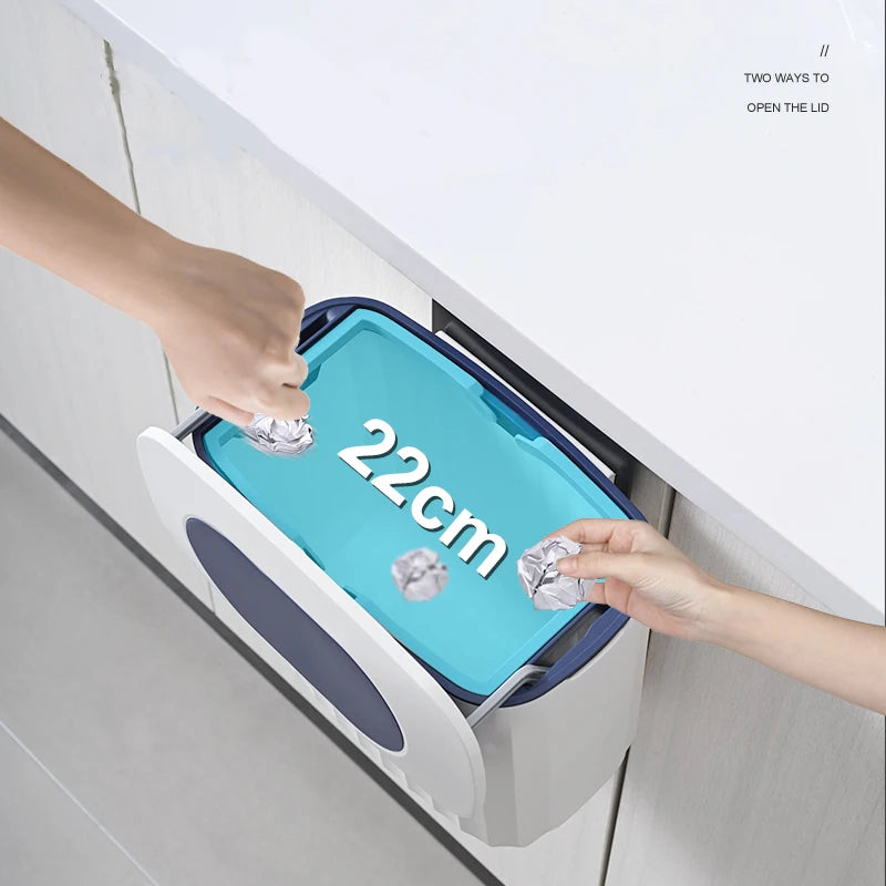 NEW Creative  Fashion Mini wall mounted trash bin Car Kitchen Cabinet Garbage Trash Bin Europe and America