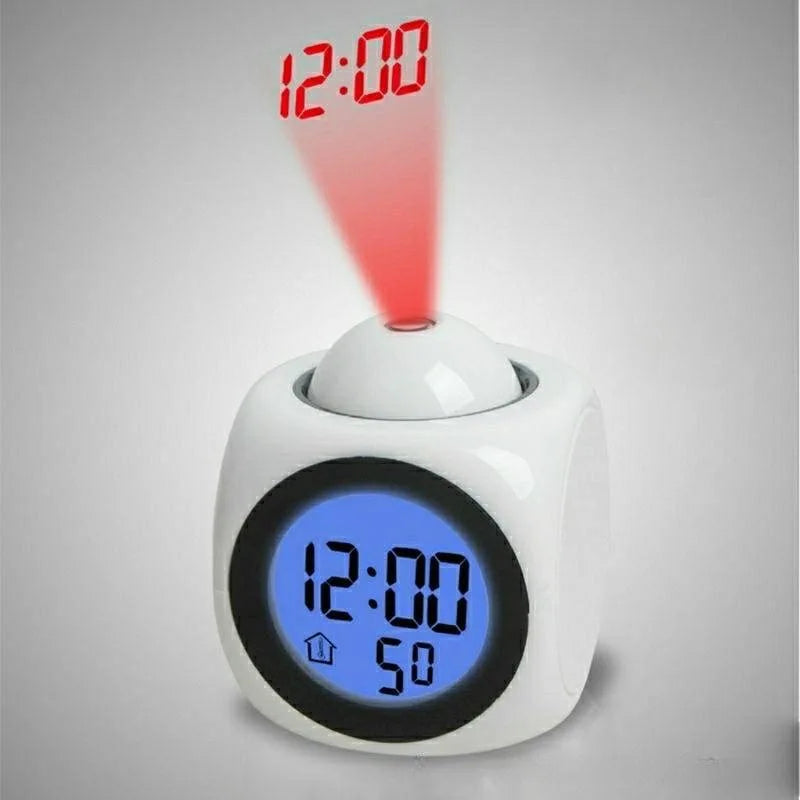 Projection Alarm Clock Ceiling Display Voice Multifunction Digital Temperature Display