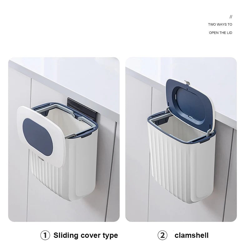 NEW Creative  Fashion Mini wall mounted trash bin Car Kitchen Cabinet Garbage Trash Bin Europe and America