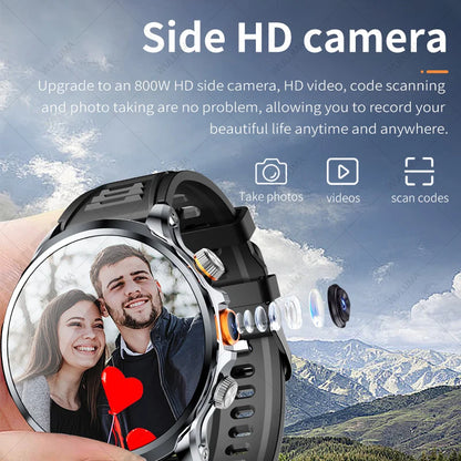 1.95-inch 3D Smart Watch 4G Network SIM Card Google Play Download APP Camera GPS WIFI NFC Call Android Men Women Smartwatch