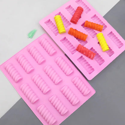 New Chocolate Bar Silicone Mold Stick Cookie Baking Tray Ice Cube Candy Protein Energy Wax Melt Crayon Kitchen Accessories Tools