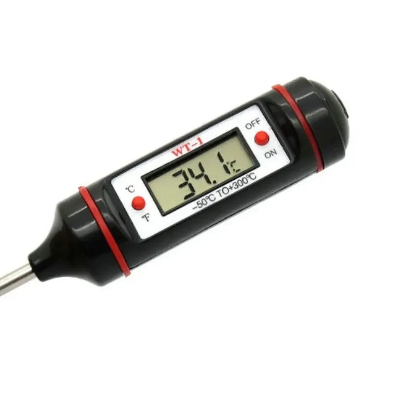 Portable Digital Kitchen Thermometer BBQ Meat Water Oil Cooking Electronic Probe Food Oven Thermometer WithTube Kitchen Supplies