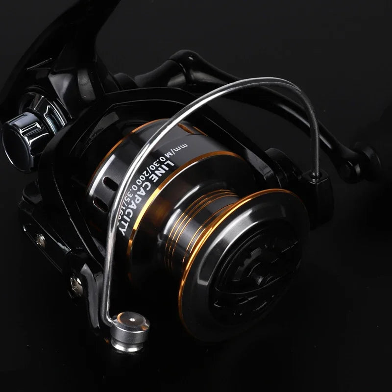 Professional Ultra Light 1000~7000 Spinning Fishing Reel with 5.2:1 Gear Ratio and 26LB Max Drag