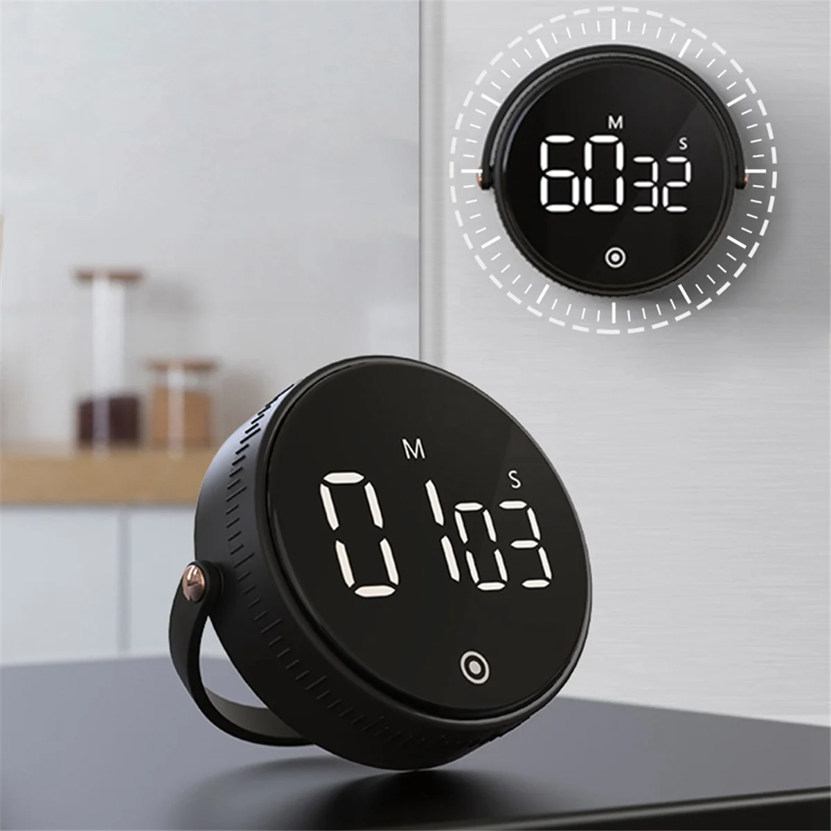 Kitchen , LED Digital , Manual Countdown , Alarm Clock, Magnetic Rotating Electronic