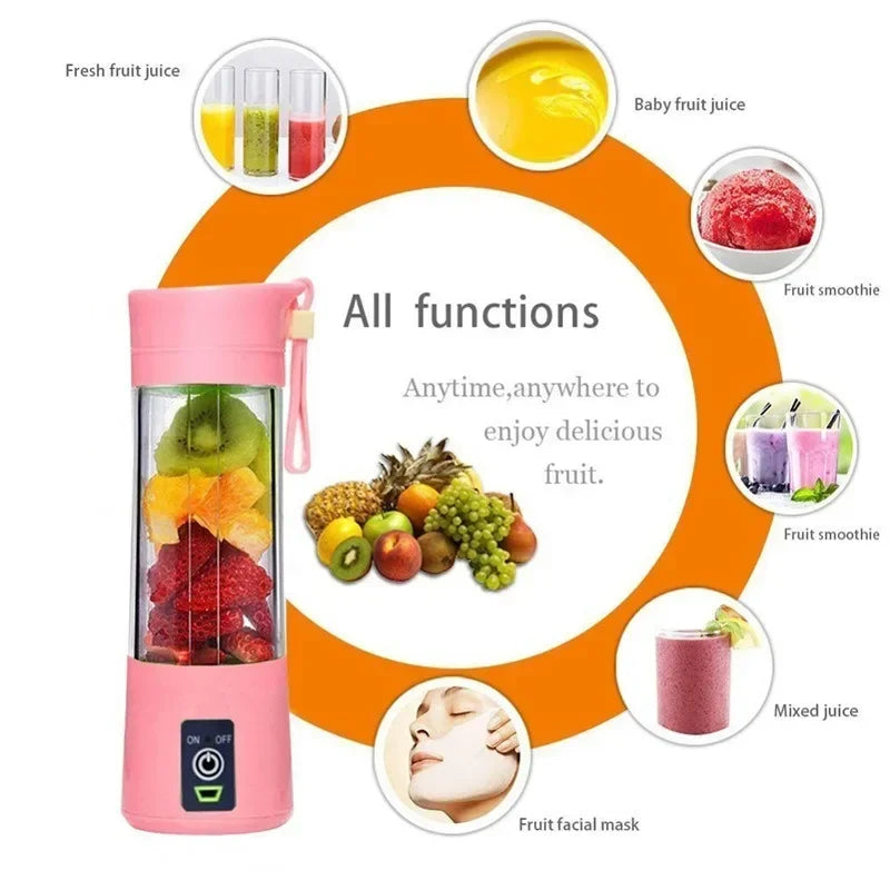 Portable Mini Electric Juicer - USB Rechargeable Juice Cup