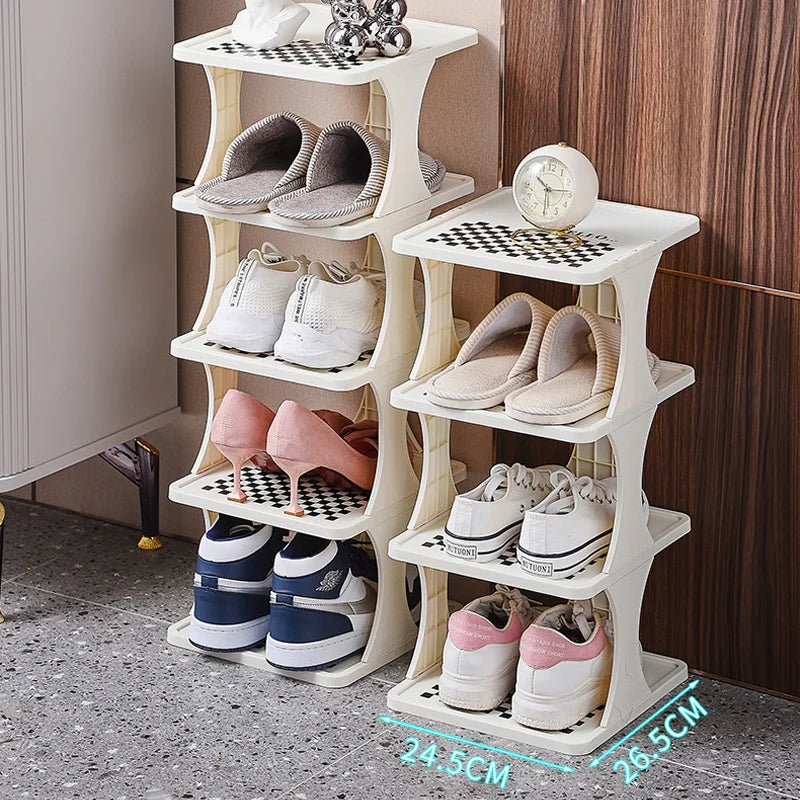 1pc Multi-Layer Shoe Rack for Entryway, Living Room, Bedroom, Dormitory, and Rental House - Easy-to-Install and Detachable Shoe