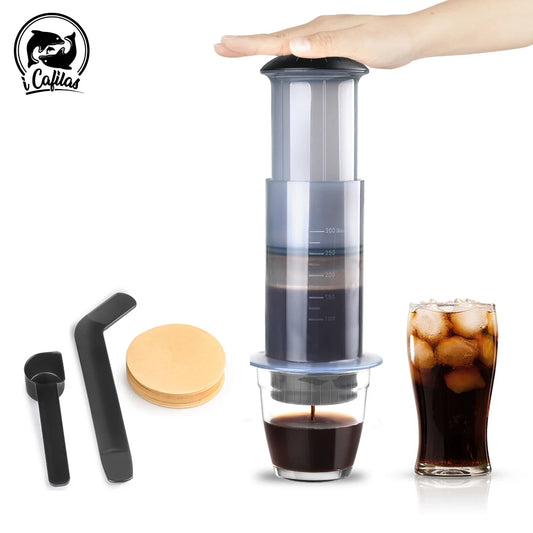 iCafilas Espresso Coffee Maker Portable Cafe French Press Air Press Drip Coffee Pot For AeroPress Machine Barista Tools