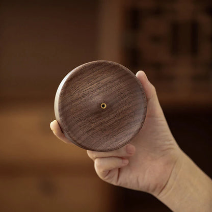 Walnut Incense Burner Tray - Minimalist Ash Catcher