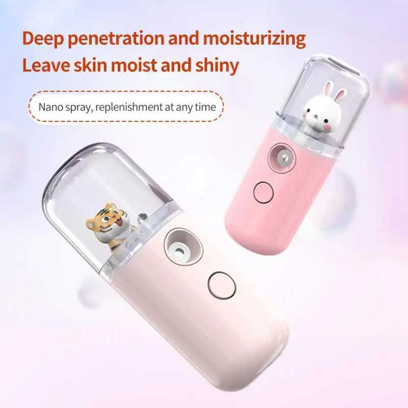 USB Rechargeable Nano Mist Sprayer – Portable Face & Body Moisturizer