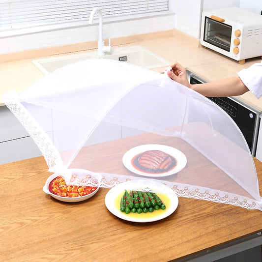 Rectangular Mesh Food Cover - Removable and Washable