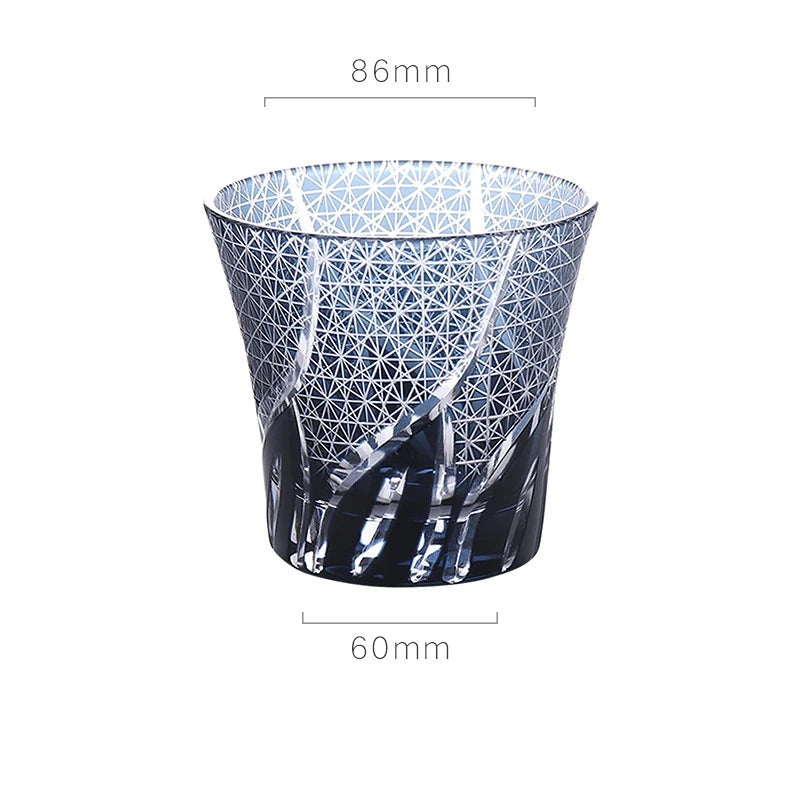 Bohemian Crystal Engraving Whiskey Cup Scotch Glasses Bourbon/Rum Glassware copo Wine Glasses Whisky Tumble vasos