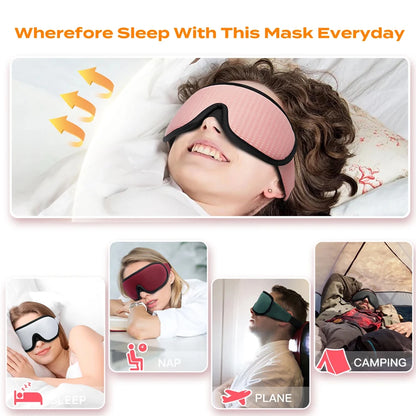 3D Sleeping Mask 100% Blockout-Soft-Breathable