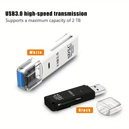 Robust 2-in-1 USB Card Reader